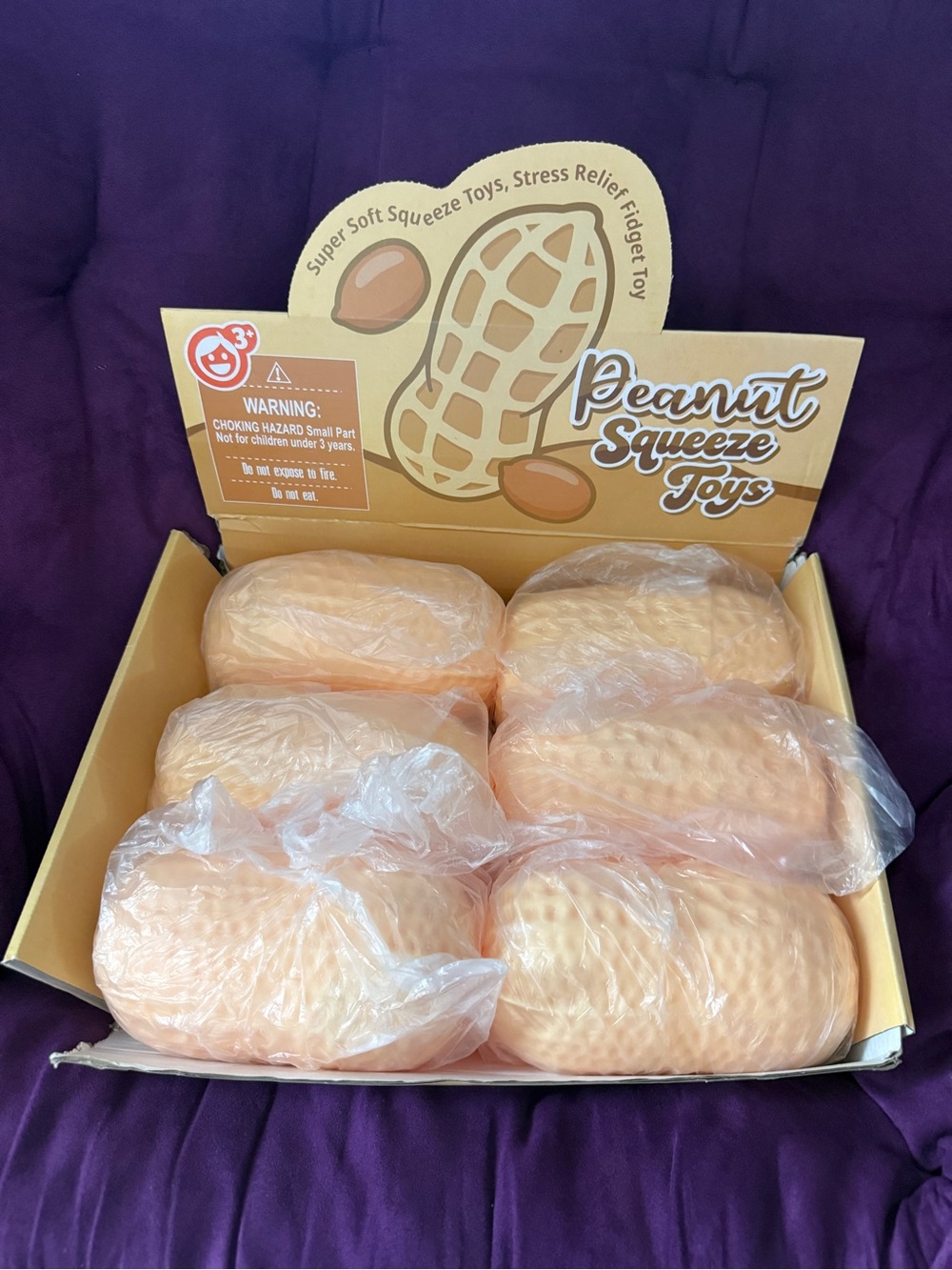 🥜Adorable Jumbo Peanut Squishy Super Soft